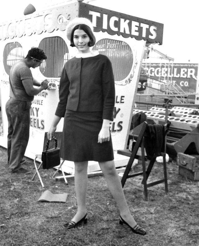 All dressed up for tickets in 1968.